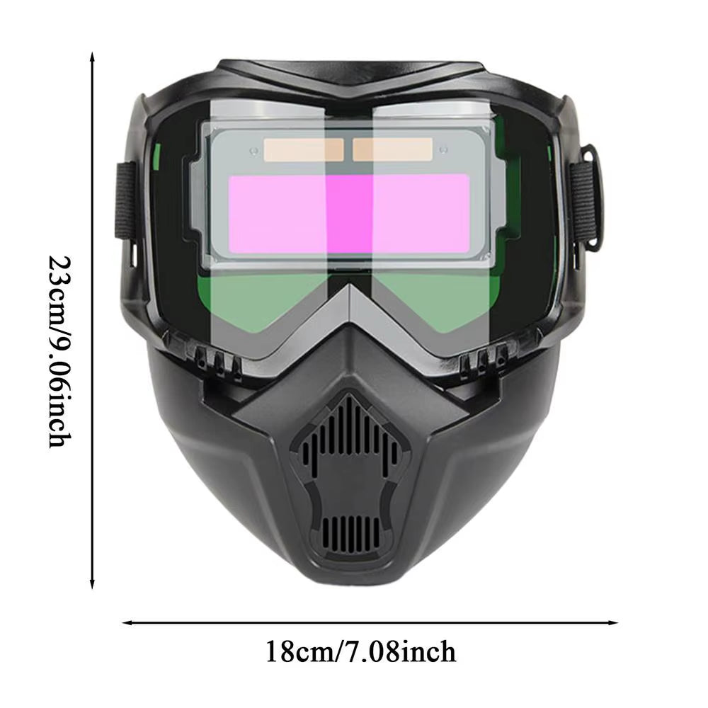 Auto Darkening Welding Helmet with Breathable Design - Protective Face Shield for Welders and Soldering Applications