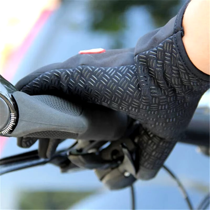 Men's and Women's Winter Cycling Gloves - Touchscreen, Waterproof, Thermal, Non-Slip for Outdoor Activities and Driving