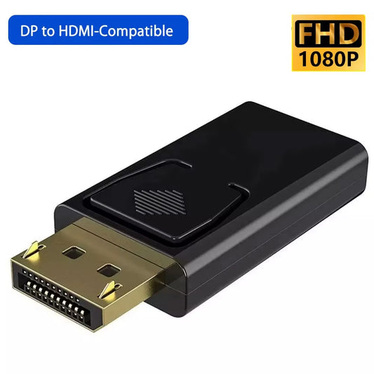 4K DisplayPort to HDMI Adapter Converter for HDTV - Video and Audio Compatibility for PC and Laptop