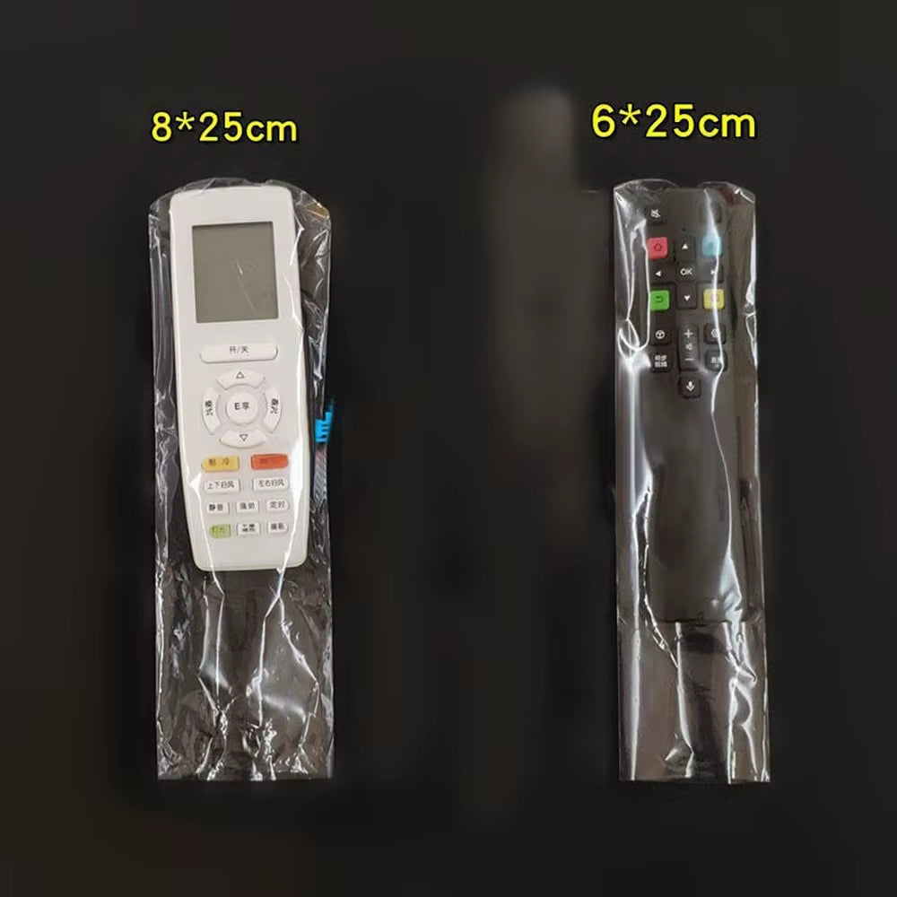 Transparent Shrink Film Bags for Remote Control Protection - Available in Sets of 5, 10, or 20