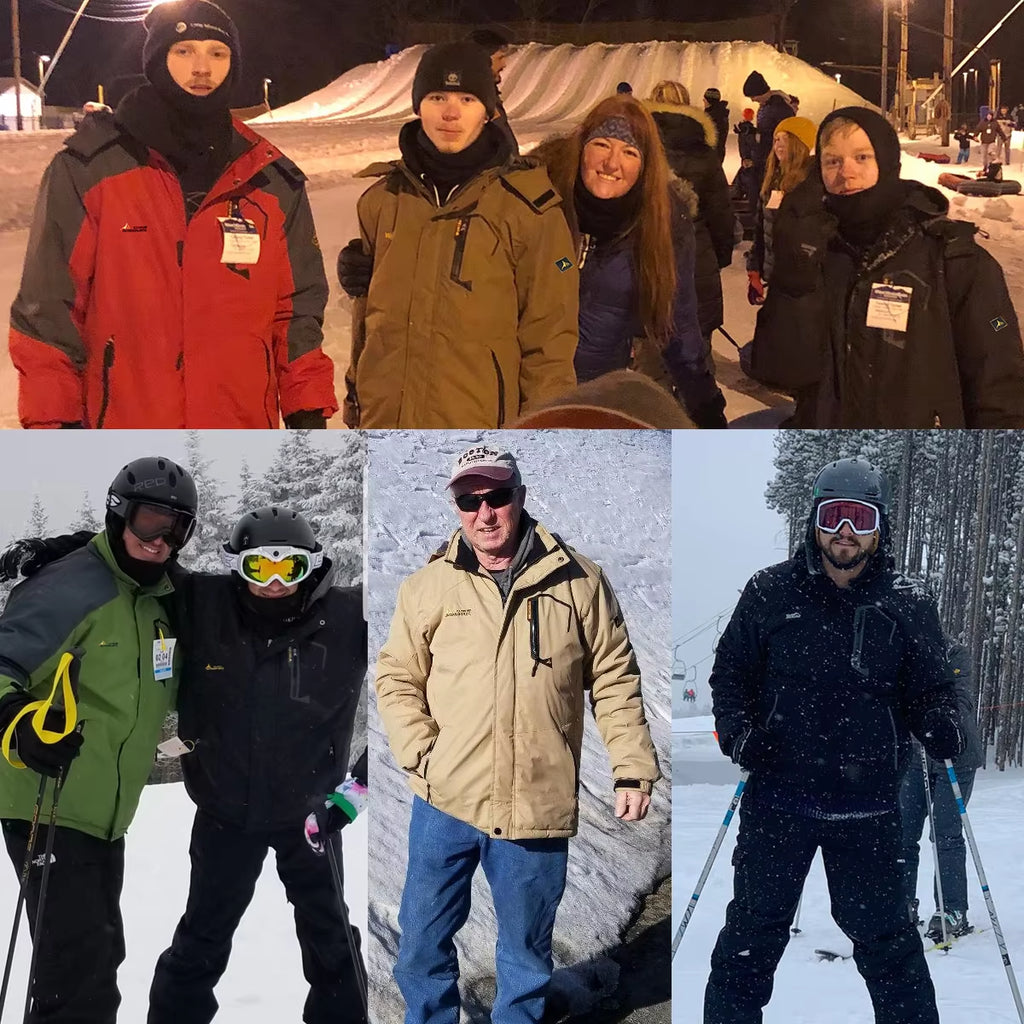 Winter Ski Suit for Men Waterproof Keep Warm Snow Fleece Jacket Pants Windproof Outdoor Mountain Snowboard Wear Set Ski Outfit