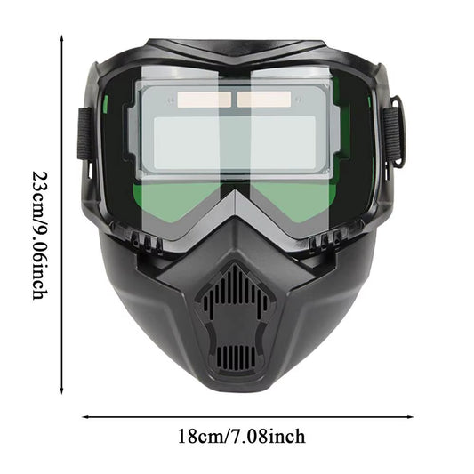 Auto Darkening Welding Helmet with Breathable Design - Protective Face Shield for Welders and Soldering Applications