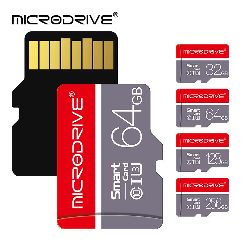 256GB High-Speed Class 10 Mini SD Memory Card Micro TF Flash Drive for Smartphones, Available in 4GB, 8GB, 16GB, 32GB, 64GB, and 128GB