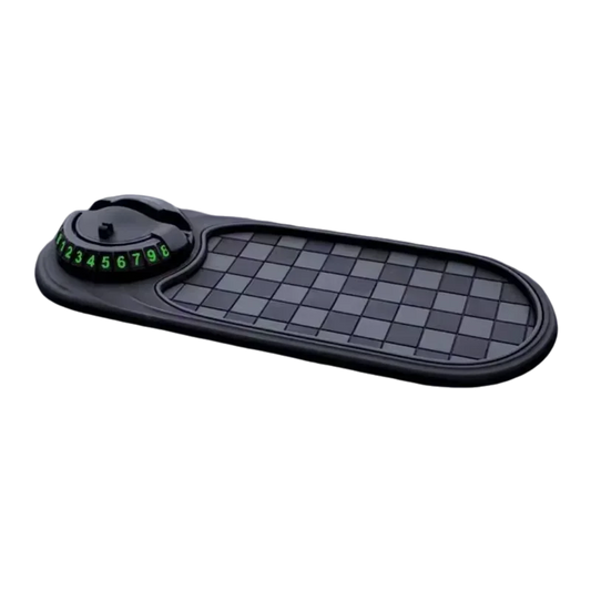 2-in-1 Dashboard Anti-Slip Mat with 360-Degree Rotating Phone Holder and Non-Slip Adhesive for Vehicles