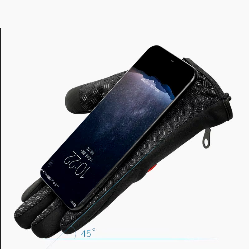 Men's and Women's Winter Cycling Gloves - Touchscreen, Waterproof, Thermal, Non-Slip for Outdoor Activities and Driving