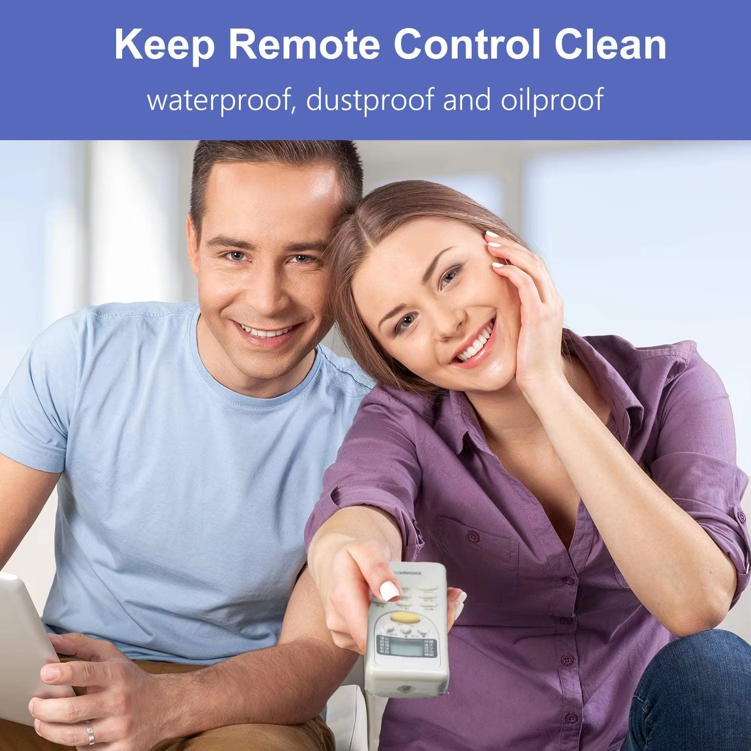 Transparent Shrink Film Bags for Remote Control Protection - Available in Sets of 5, 10, or 20